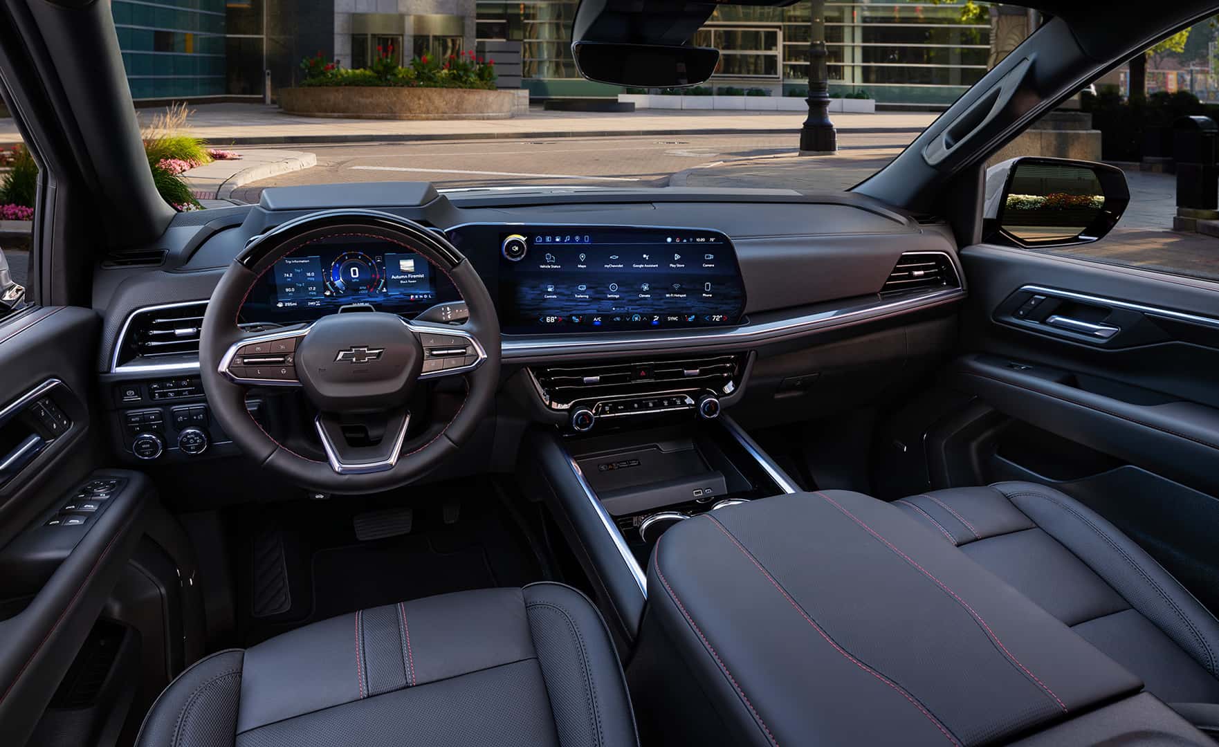Interior of the 2026 Chevy Tahoe showing seating and cargo area