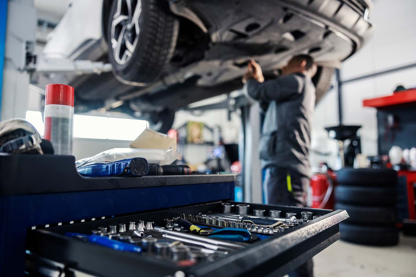 Certified Chevrolet technicians performing service at Team Chevrolet