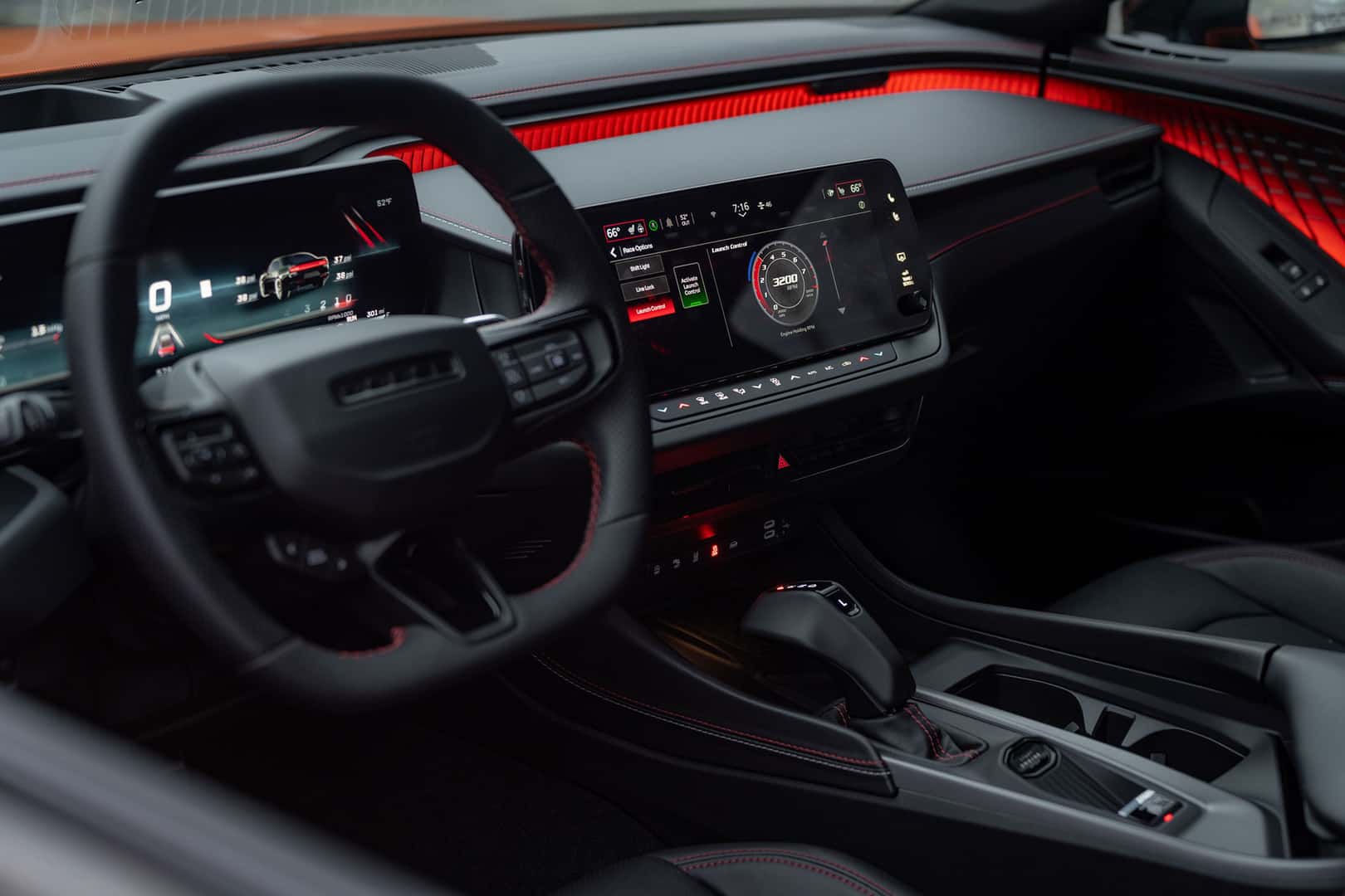 2027 Dodge Charger driver-focused interior with digital displays