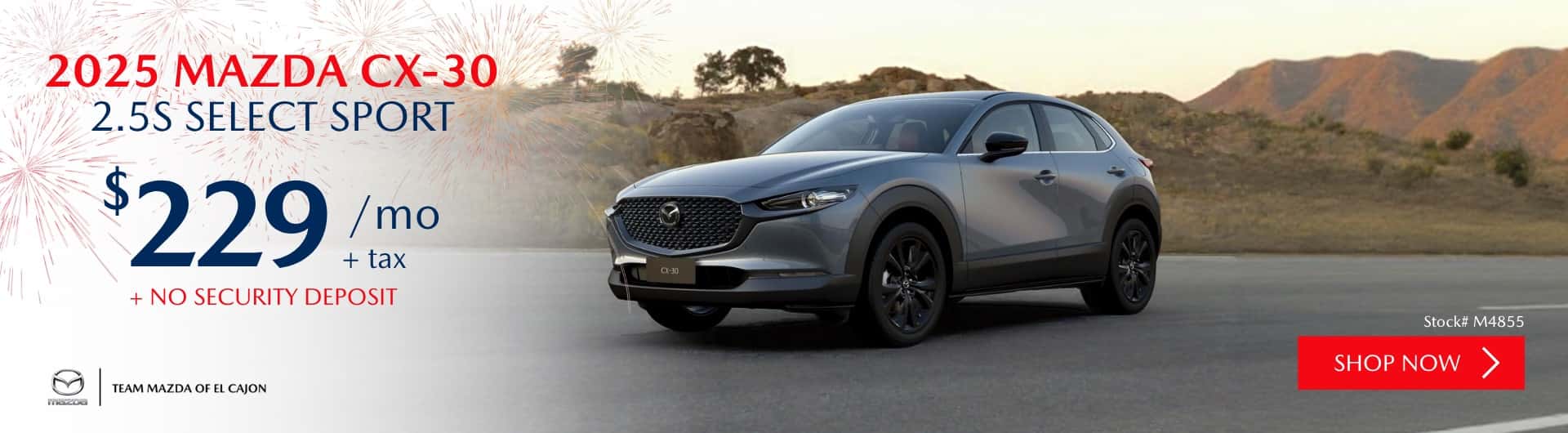 2025 Mazda CX30 2.5S Select Sport – CX-30 LEASE