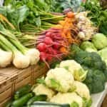 Fresh produce at the local farmer's market