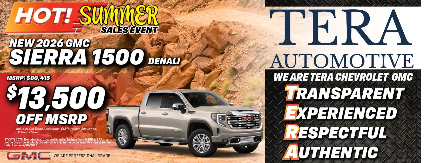 2026 GMC Sierra 1500 Offer