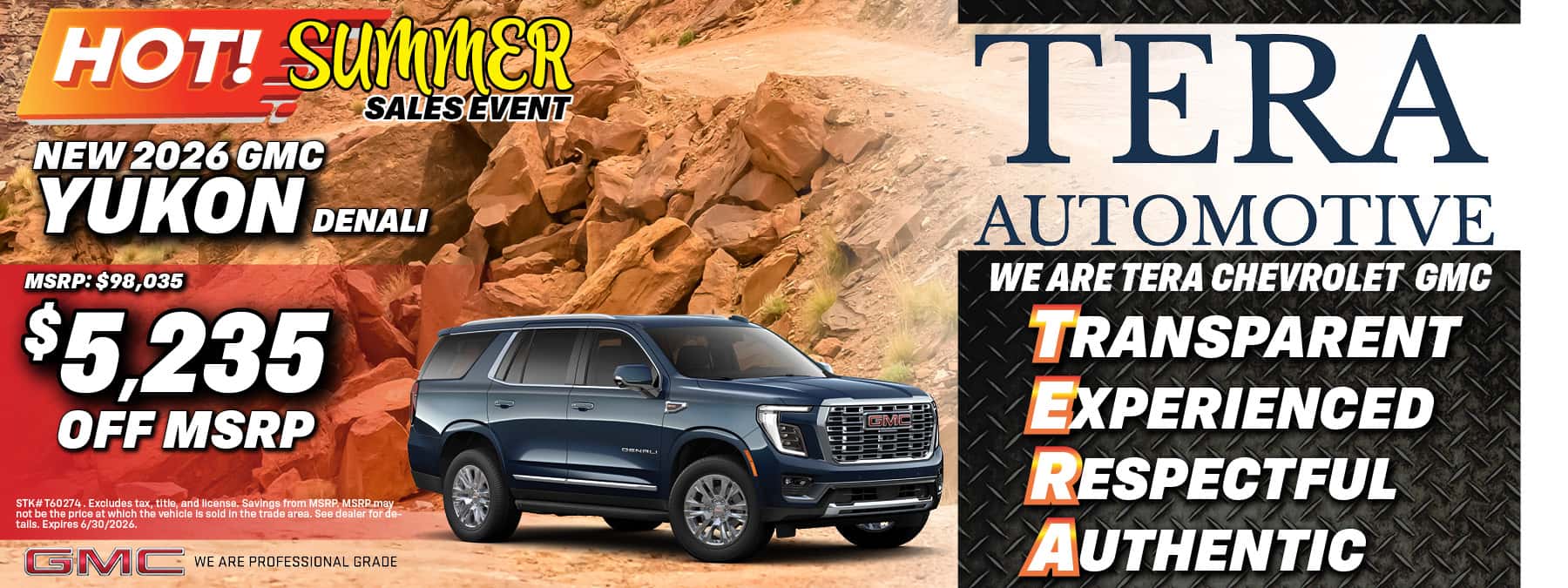2026 GMC Yukon Offer