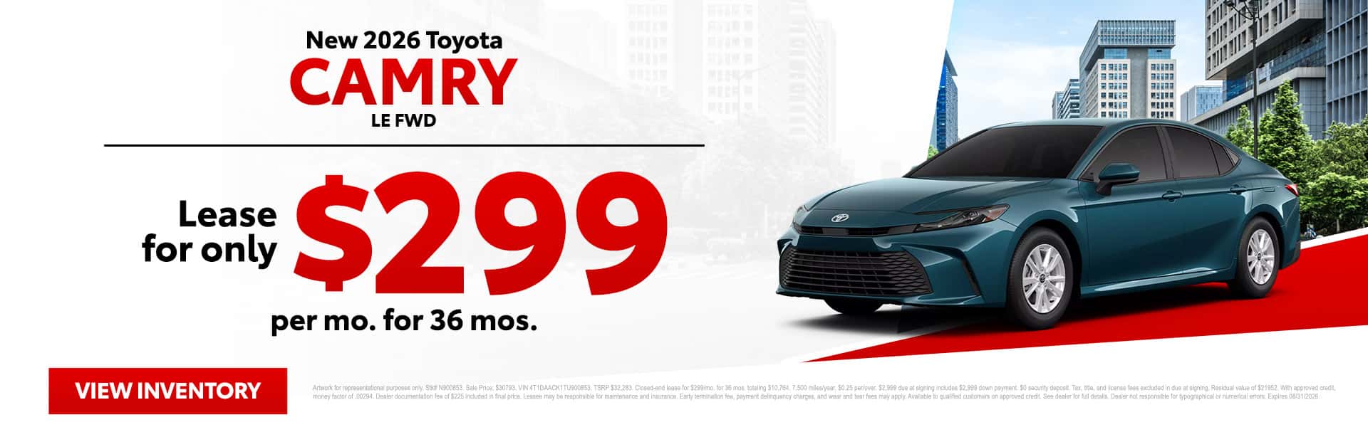 Lease a New Camry today!
