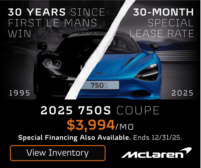 2025 McLaren 750S Coupe Lease
