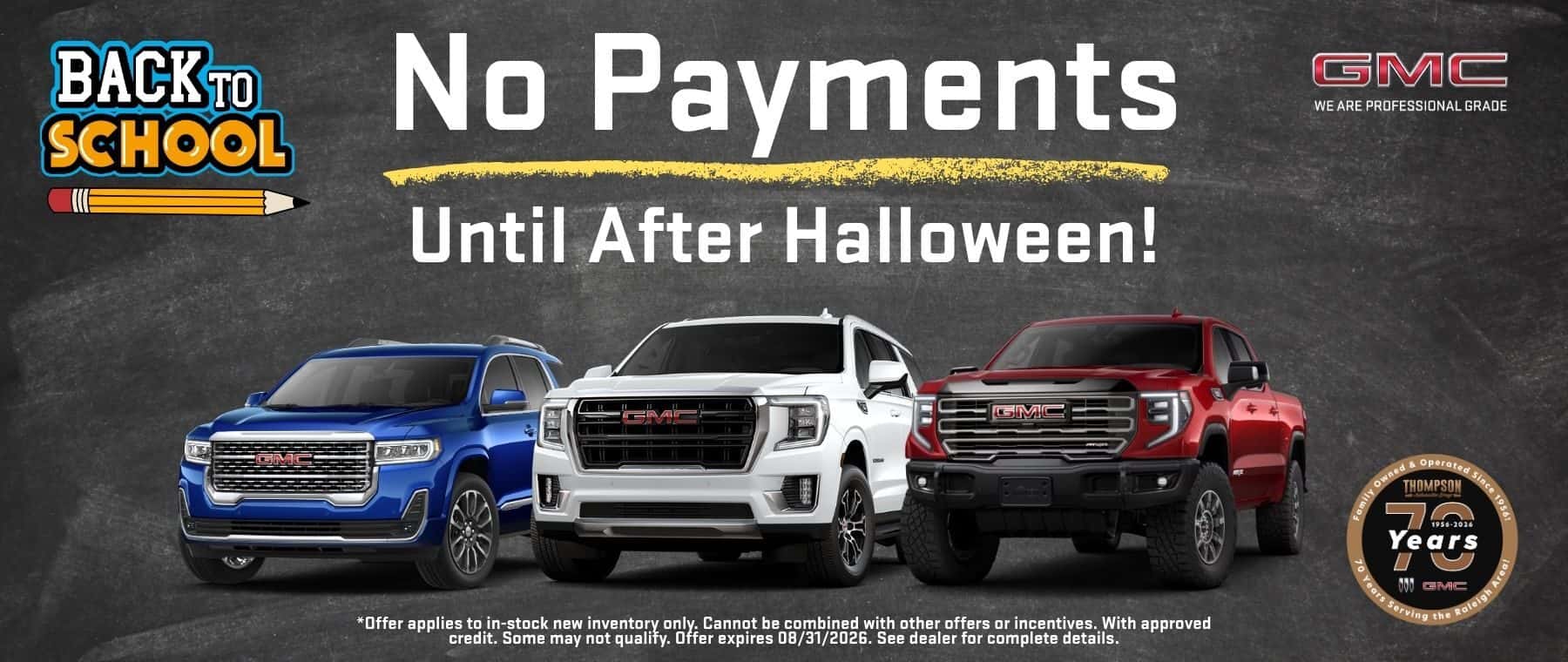 No Payments until Halloween