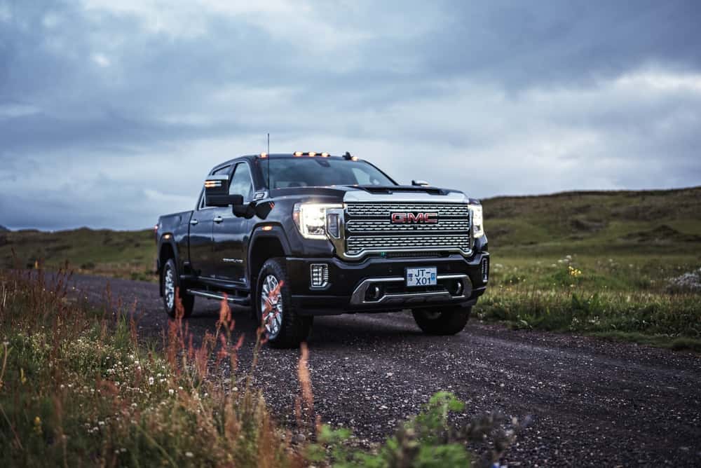 A GMC Denali Sierra off-road