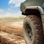 AWD Vehicle Driving in Mud