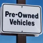 Pre-Owned Vehicle Sign