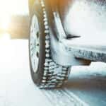 SUV Driving on Snow