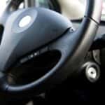 Steering Wheel in a Car