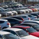 Used Cars for Sale on a Lot