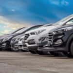 Used Vehicles on a Car Lot