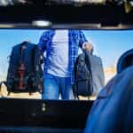 View from inside the trunk of a car