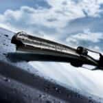 Windshield Wiper Blade on a Car Windshield