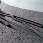 windshield wipers on a car