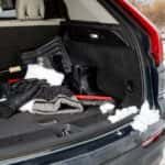 Winter Car Emergency Kit in the Back of an SUV
