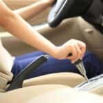 Woman Driving a Stick Shift