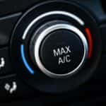Max AC button on a car's dashboard
