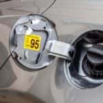 Open car fuel tank cover