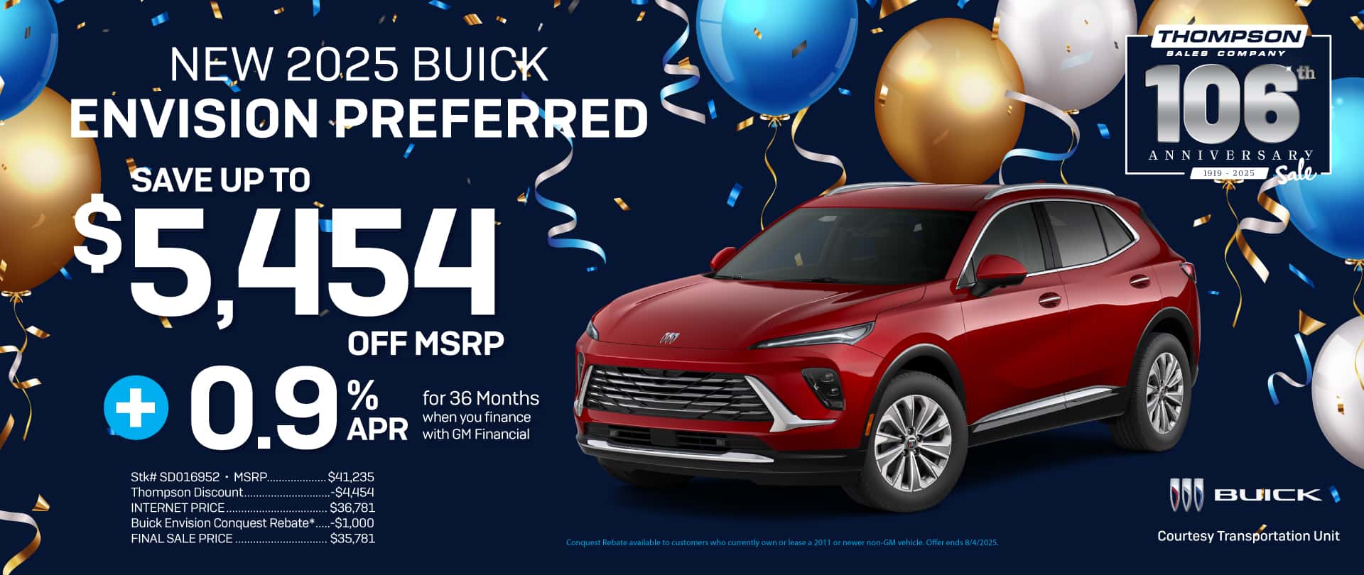 Save this July on a Buick Envision