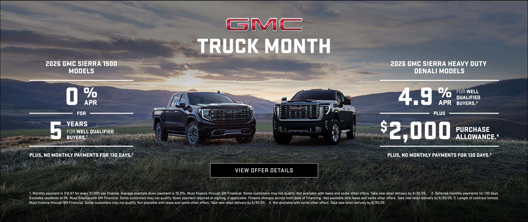Sierra Truck Month 2026