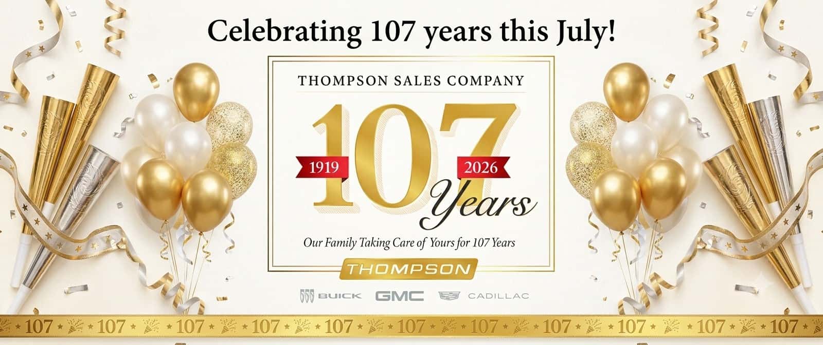 Thompson 107th Anniversary Sale