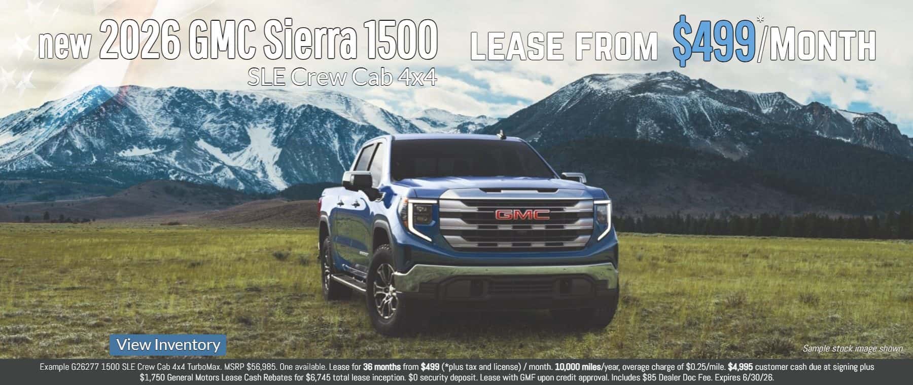$499 lease special 2026 gmc sierra 1500 in placerville CA