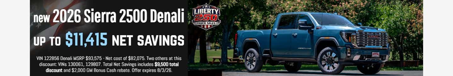 2026 gmc sierra hd 11,500 net savings for sale in placerville