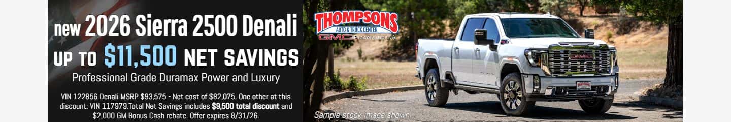 2026 gmc sierra HD duramax $11,500 net savings for sale in placerville