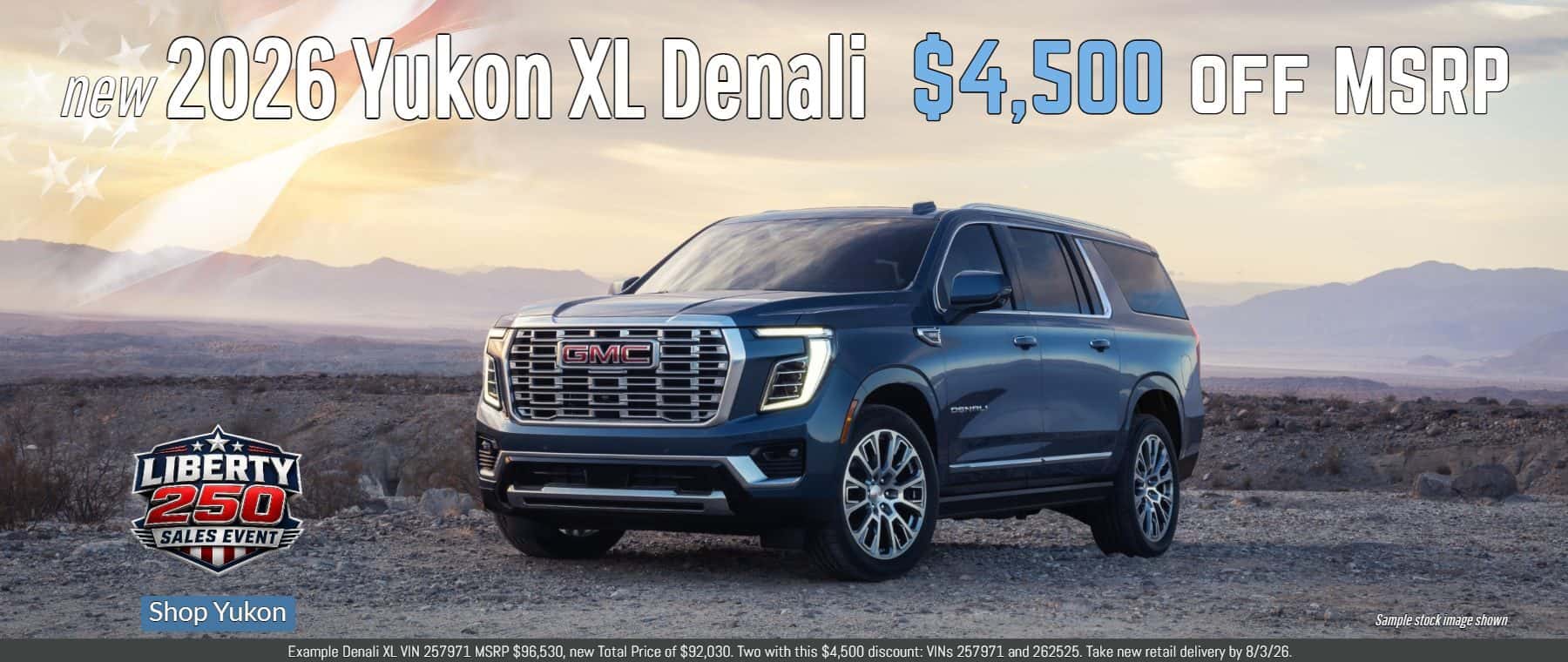 $4,500 off 2026 GMC Yukon XL for sale at Thompsons GMC in Placerville