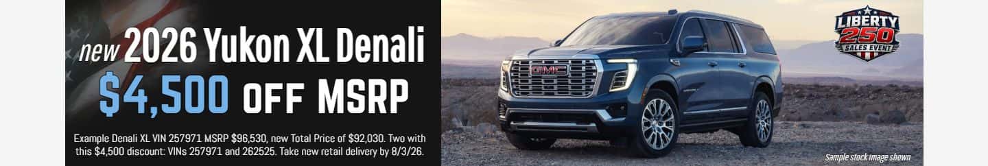 $4,500 off 2026 GMC Yukon XL for sale at Thompsons GMC in Placerville