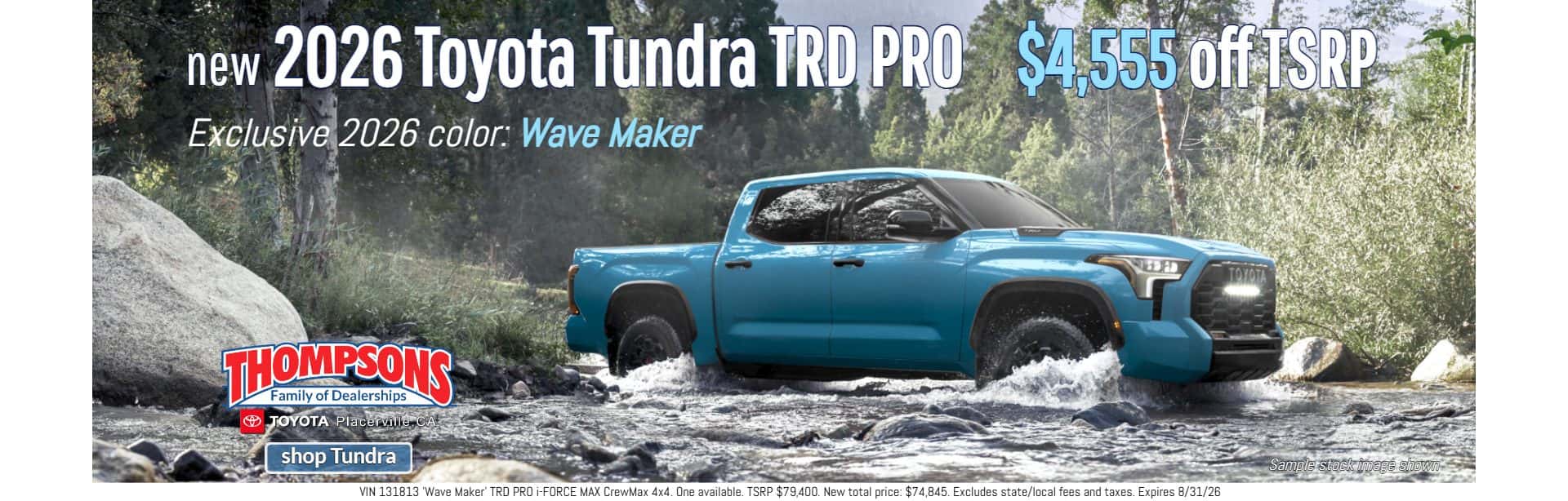 2026 toyota tundra trd pro for sale in placerville