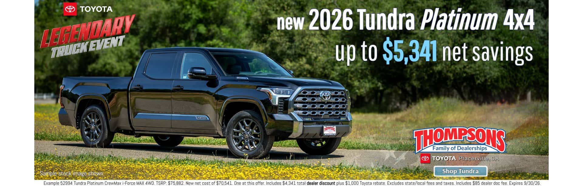 new 2026 toyota tundra platinum for sale in placerville, ca