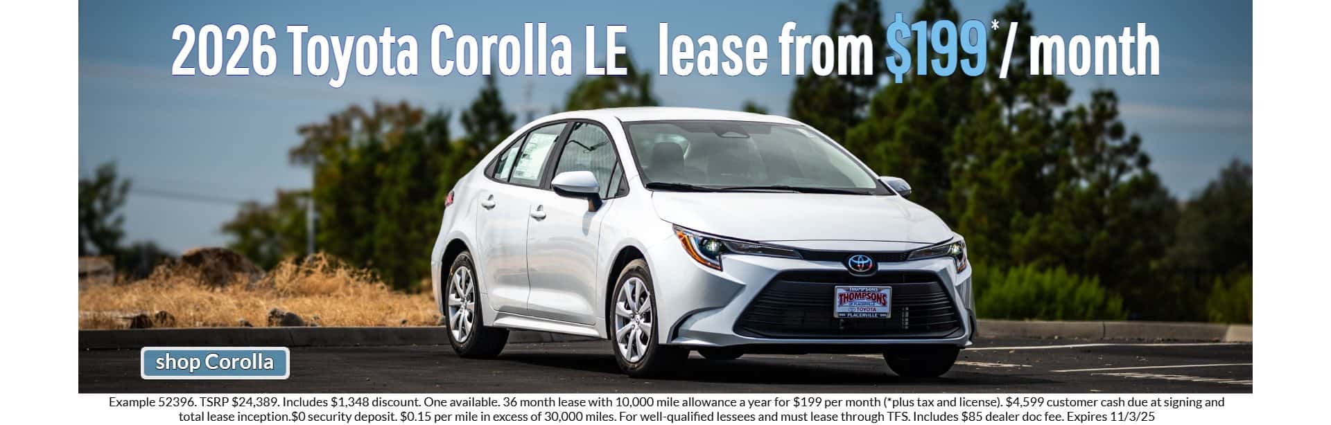 New & Used Toyota Dealership in Placerville | Thompsons Toyota