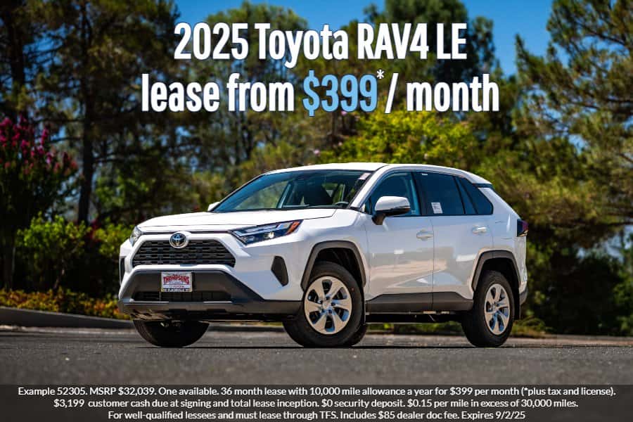 Toyota Lease Specials in Placerville | Thompsons Toyota