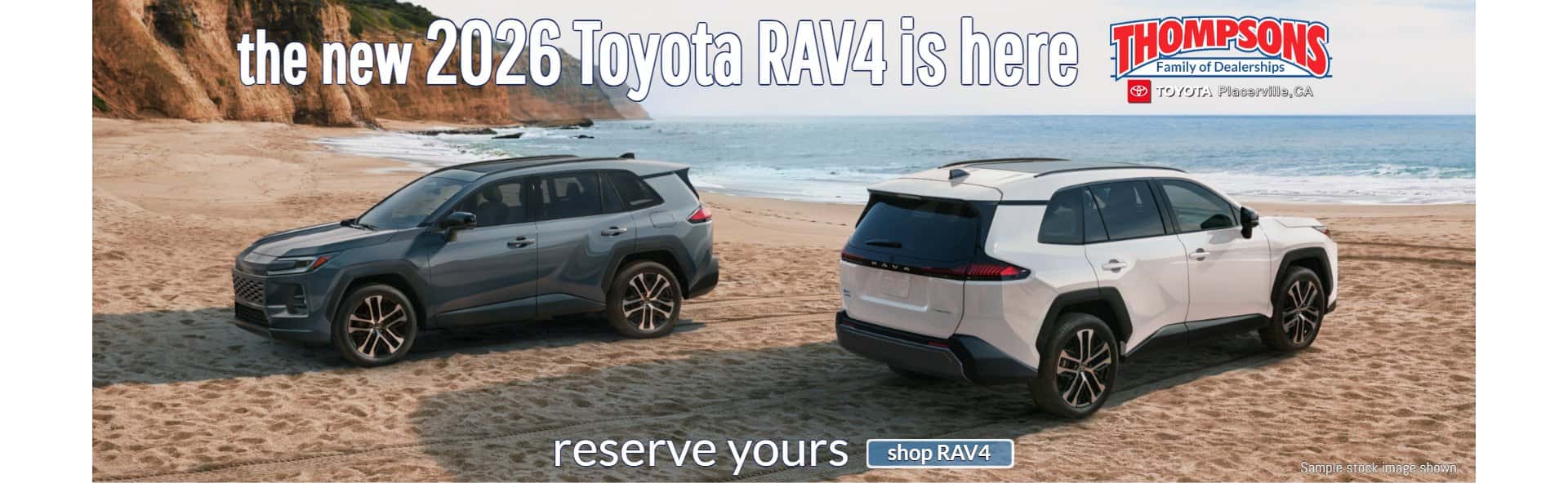 new 2026 toyota rav4 for sale at thompsons toyota in placerville