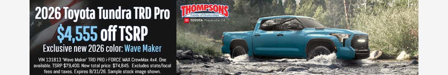 2026 toyota tundra trd pro for sale in placerville