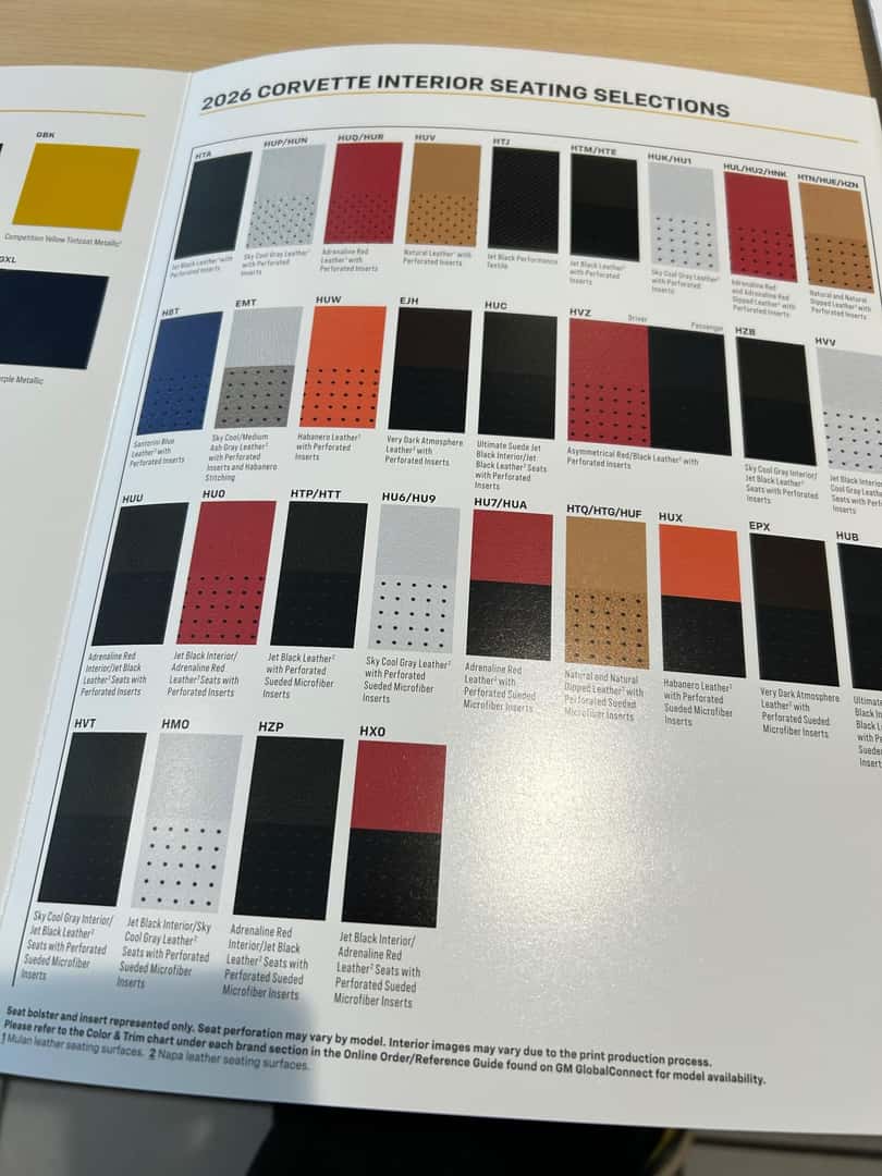 2026 Interior and exterior colors