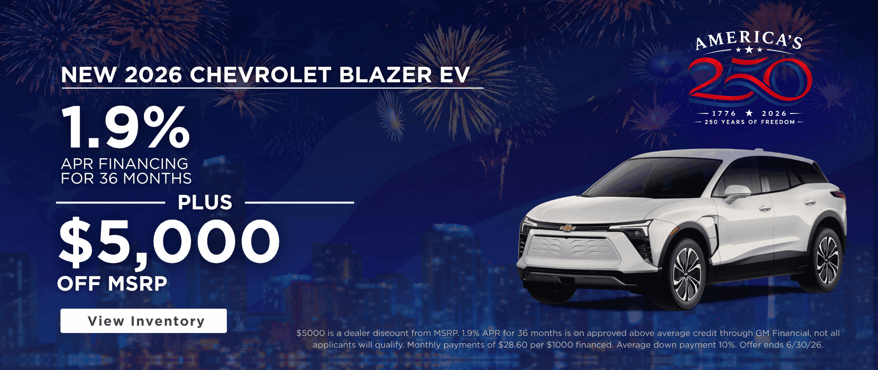 Blazer EV Low APR Offer