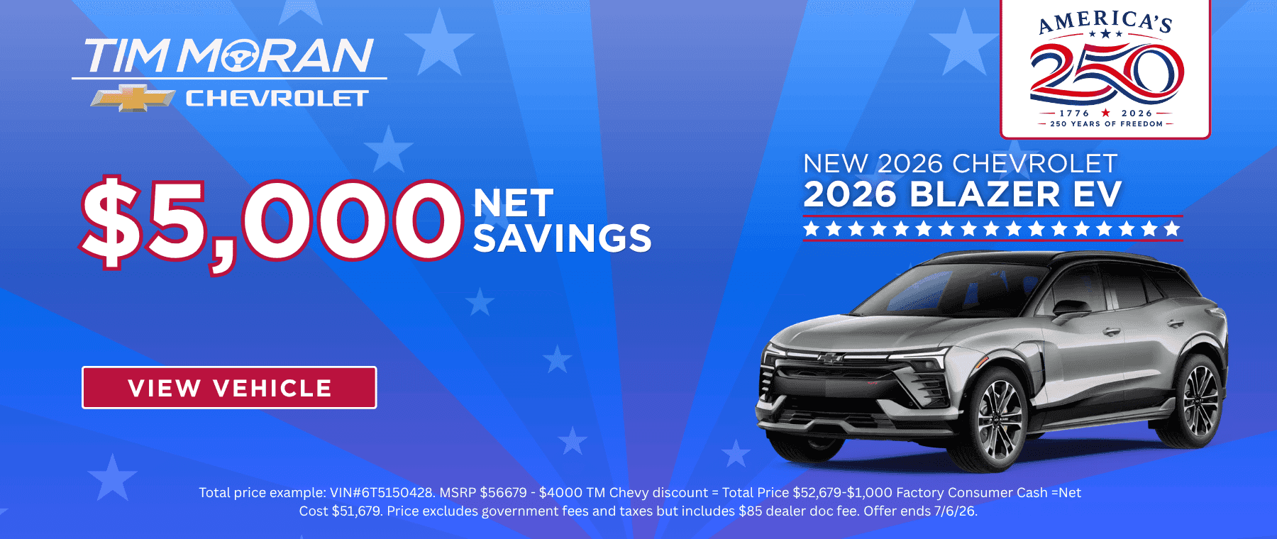 Get 5k net savings on Blazer EV