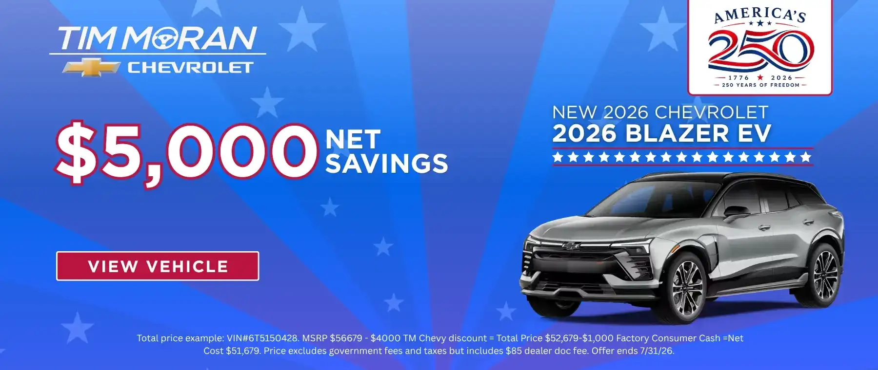 Get 5k net savings on Blazer EV
