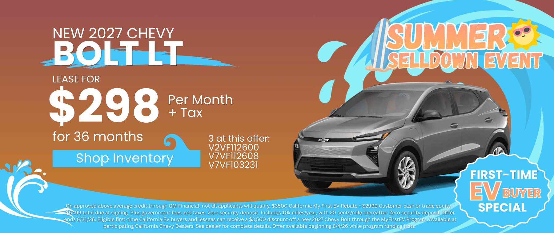 2027 Chevy Bolt Lease Offer
