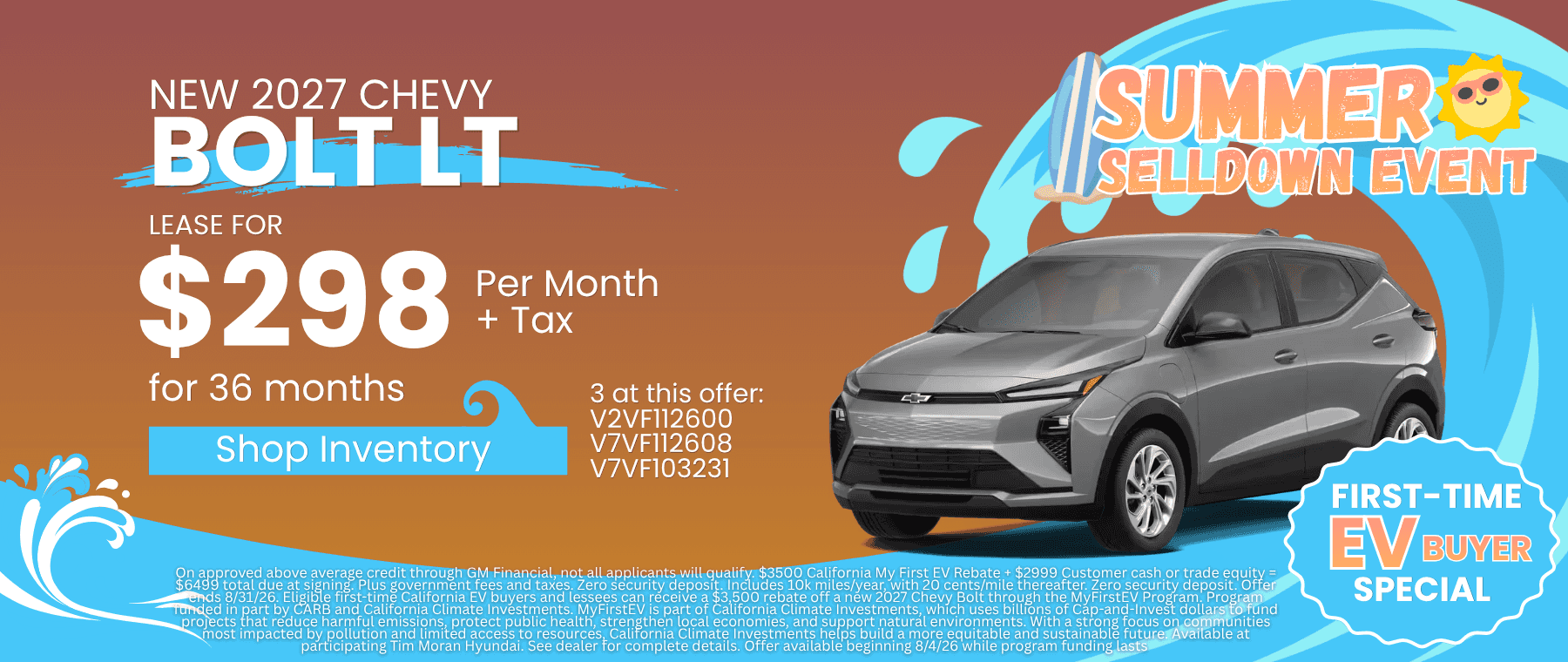 2027 Bolt EV lease