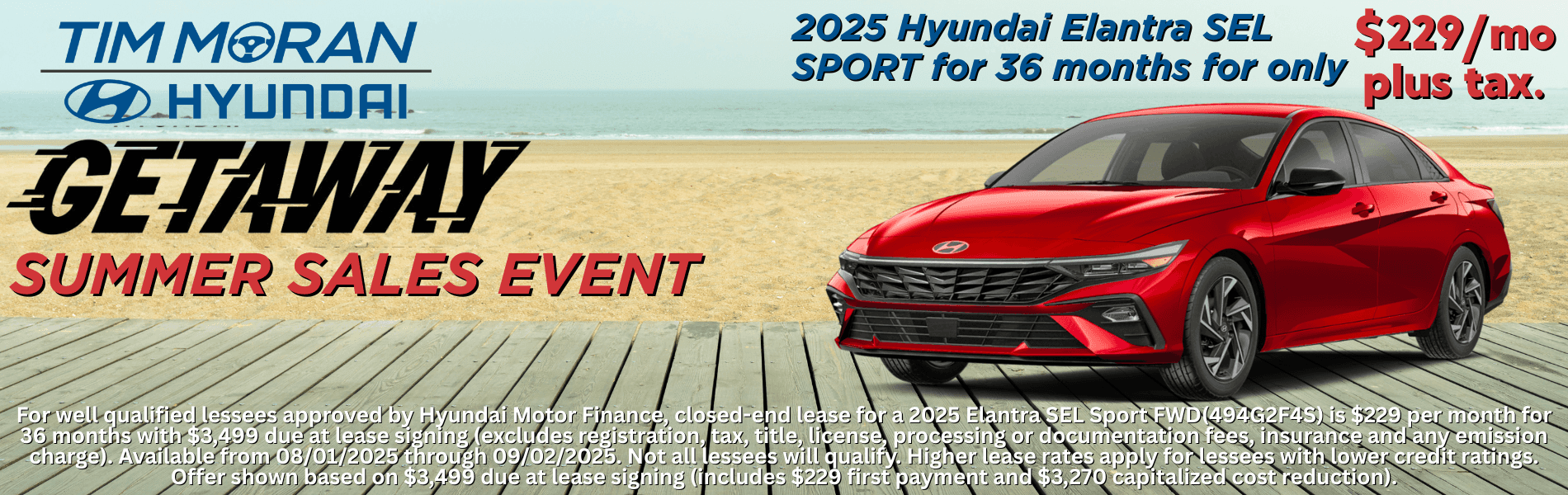 Elantra Getaway Summer Sales Event