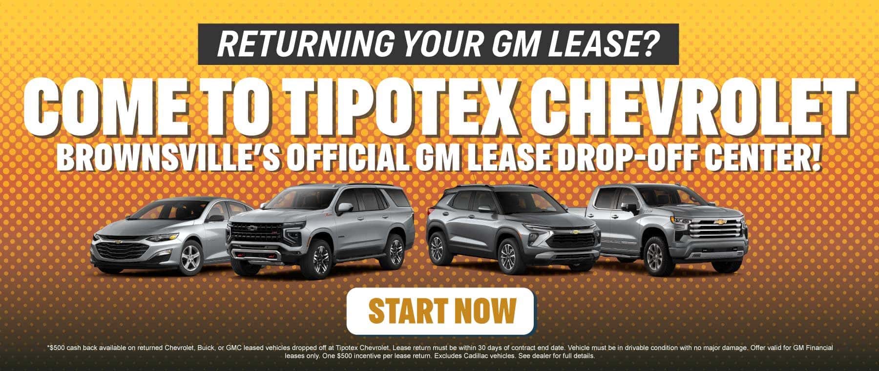 Tipotex Chevrolet – Brownsville’s Official GM Lease Drop-Off Center!