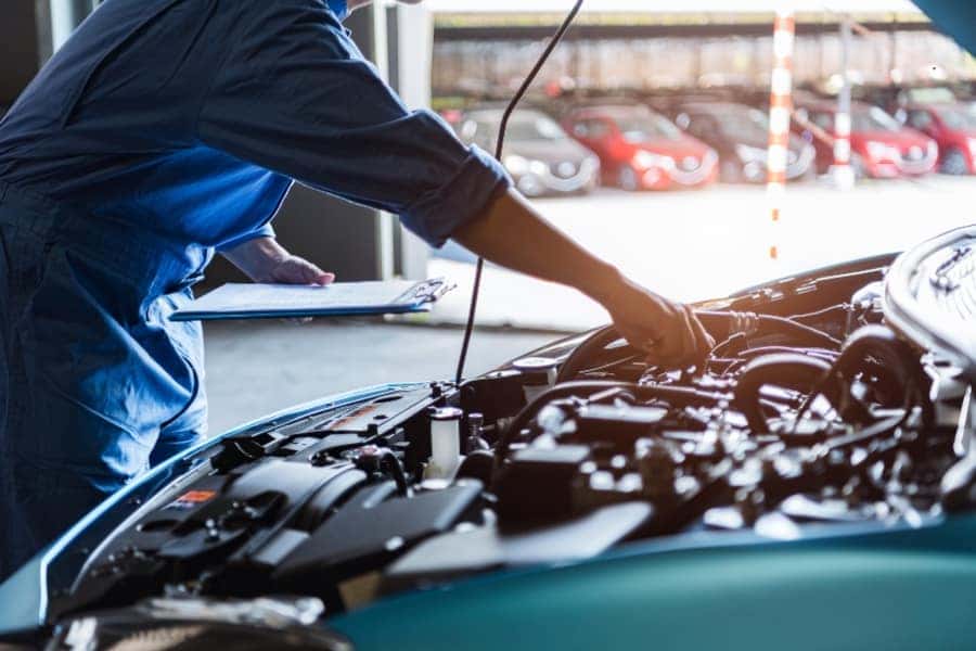 car technician doing maintenance
