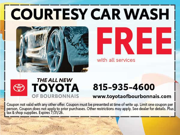 Courtesy Car Wash | Toyota of Bourbonnais