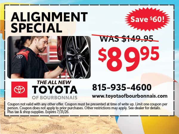 Alignment Special | Toyota of Bourbonnais
