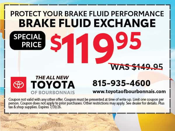 Brake Fluid Exchange | Toyota of Bourbonnais